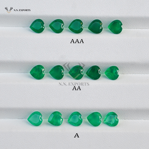 Piedra Preciosa de Ónice Verde Natural AAA de 7 mm, Forma de Corazón, Cristal Curativo, Ónice Esmeralda, Piedra Tallada Facetada, Joyería Hecha a Mano, Productos 2025 - Product Image 1