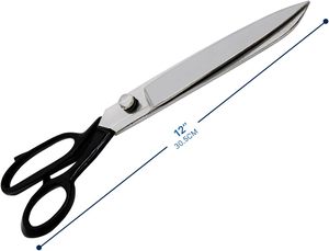 Professional 12 Inch Heavy Duty <b>Sewing</b> Fabric <b>Scissors</b> Industrial Sharp Steel Shears with Smooth Edge for Leather Cutting - Product Image 6
