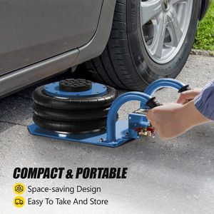 Martinetto Pneumatico in Acciaio da 3 Tonnellate, Sollevamento Rapido 3.5S, con Tre Sacche d'Aria, per Auto, Solleva fino a 15.75 Pollici - Product Image 4