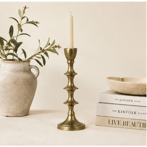 Elegant Brass Taper Candle <b>Holder</b> Set Modern Gold Metal <b>Candlestick</b> Stand for Wedding Centerpieces Luxury Hotel Table Decor - Product Image 6
