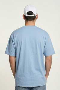 เสื้อยืดคอกลมแขนสั้นทรงโอเวอร์ไซส์ ผ้าฝ้ายเนื้อหนัก สีอ่อน สำหรับผู้ชาย - Product Image 6