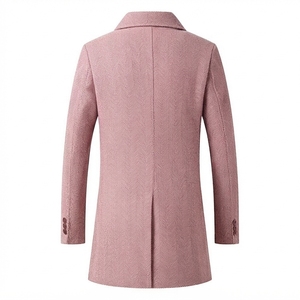 Customized Woolen Classic <b>Long</b> Sleeve <b>Coat</b> Double-Breasted Oversized Casual <b>Coat</b> for <b>Men</b> Double Breasted <b>Coats</b> - Product Image 2