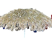 Panneaux de toiture en chaume naturelle tissée à la main parapluie 1m à 2.5m pour bar tropical Tiki, patio et décor de station balnéaire