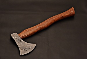 High Quality Wholesale Best Price Damascus Steel Felling Hatchet Wooden Handle Firewood Splitting Camping <b>Axe</b> Tool Customizable - Product Image 4