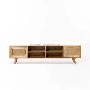 เฟอร์นิเจอร์ทันสมัยล่าสุด ตู้วางทีวีไม้มะม่วงสีขาวสำหรับห้องนั่งเล่นและห้องนอน สไตล์โมเดิร์นอินดัสเทรียลสุดหรู รุ่นใหม่ล่าสุด ปี 2026 - Product Image 1