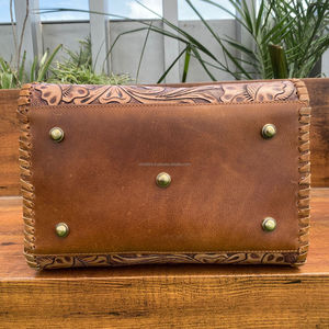 2025 fabricant de luxe Mini usiné à la main en cuir véritable concepteur grand sac de voyage pour hommes et femmes sac de week-end occidental - Product Image 5