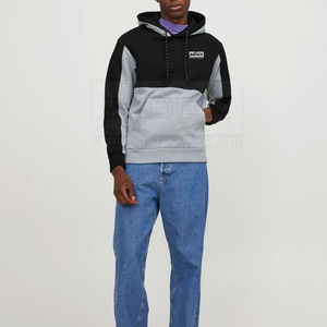 Sudadera con Capucha para Hombre, a la Moda, de Alta Calidad, 100% Algodón Poliéster, Invierno, Diseño Sólido, Impresión Serigráfica, MOQ Bajo - Product Image 3