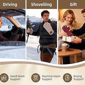 Gants d'hiver imperméables personnalisés en acrylique / coton, compatibles avec les écrans tactiles, pour hommes et femmes - Product Image 6