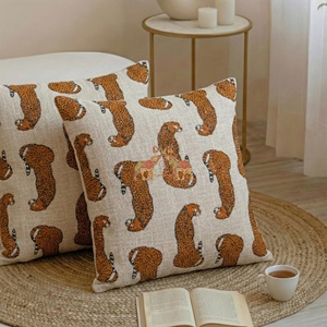Última Colección de Fundas de Cojín de Algodón con Estampado de Tigre para Decoración de Sofá - Product Image 3