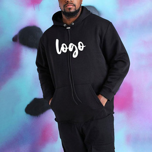Sweat à capuche épais sans cordon, coupe courte, personnalisé, 100% coton, 500gsm 700gsm, couleur unie, coupe carrée, oversize, pour hommes - Product Image 2