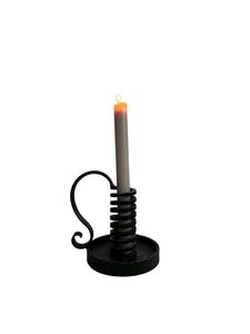 Iron <b>Candlestick</b> Holder With Spiral Design <b>Black</b> Metal Candle Holder For Home Decoration Heat Resistant - Product Image 1