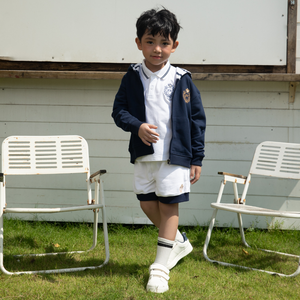 Sudadera con capucha Mabell Unisex, nueva moda, 100% algodón, cremallera, lista para enviar, bordado a máquina, patrón de rayas, ropa para niño y niña - Product Image 3