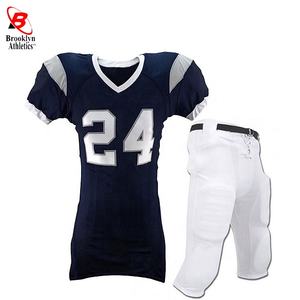 Uniforme de fútbol americano para adultos, camisa de poliéster de gran tamaño, patrón de número impreso, ropa de equipo de fútbol transpirable de talla grande - Product Image 6