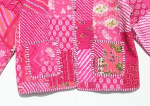 Nueva llegada acolchado Reversible forrado indio hecho a mano parche trabajo chaqueta abrigos Boho acolchado chaqueta para mujer - Product Image 6