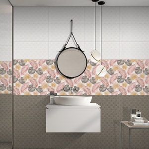 Professional 300x600 White Glossy Ceramic Wall Tile Luxury Minimalist Style for Corporate Office and Commercial Projects - Product Image 1