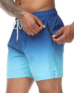 Fabricante de Shorts de Baño para Hombre, Shorts de Playa de Poliéster de Secado Rápido, Forro de Malla, Cintura Elástica, Logotipo Personalizado OEM - Product Image 2
