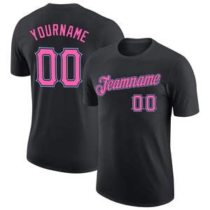 T-shirt de performance noir, rose et vert fluo personnalisé pour l'industrie manufacturière, vente en gros directe - Product Image 2