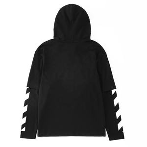 Sweat à capuche en éponge française 100% coton de luxe pour hommes Logo imprimé personnalisé coupe bouffante surdimensionnée conception de fermeture éclair brodée hiver - Product Image 5