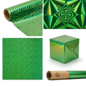 Film holographique chromé arc-en-ciel en gros OEM, adhésif réfléchissant irisé haute brillance pour la décoration artisanale - Product Image 2