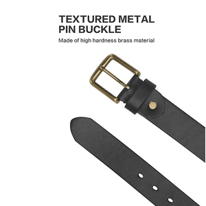 Cinturón de Cuero Vacuno Reversible de Doble Cara Negro Marrón con Hebilla de Aleación Duradera de 2.8cm Casual Versátil - Product Image 3