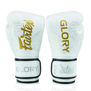 ถุงมือชกมวย Fairtex Glory คุณภาพพรีเมียม ดีไซน์ใหม่ หนัง PU แท้ 100% แบบผูกเชือก ถุงมือชกมวยไทย Fairtex ระดับมืออาชีพ - Product Image 6