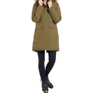 Chaqueta Parka de Invierno para Mujer, Estilo Estratégico, de Lana, Manga Larga, Grosor Estándar, con Capucha, Acolchada de Algodón, Talla Grande, Marca de Fábrica - Product Image 4
