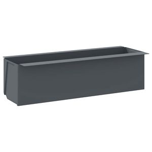 Ensemble de 12 jardinières en polypropylène gris 36 cm x 13,5 cm x 9,4 cm Pots et jardinières pour plantes - Product Image 3