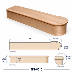 Marches d'escalier en bois de pin massif 48 pouces |   Marches d'escalier résistantes aux intempéries pour l'intérieur et l'extérieur - Product Image 3