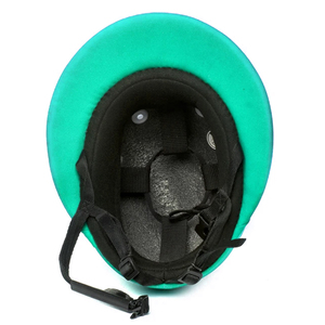 Casco de equitación de lujo de cuero genuino para mujer con logotipo personalizado, cintura alta, compresión, cierre de hebilla para montar a caballo, polo y montaña - Product Image 4