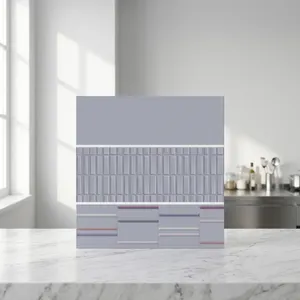 Elite 300x600 White Glossy Ceramic Wall <b>Tile</b> Heavy Duty Minimalist Style Suitable for Modern Corporate Interior Decorating - Product Image 3