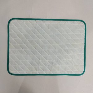 <b>Blue</b> Flower quilted Placemat napkin Block Print fabric <b>table</b> <b>mat</b> easy care machine washable rustic kitchen decor dining <b>mat</b> - Product Image 6