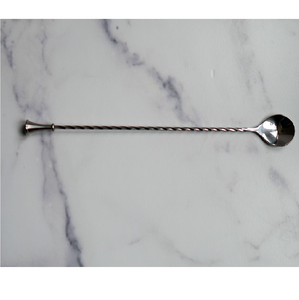 Cuillère à bar en acier inoxydable, fourchette double face torsadée, manche long, fabrication artisanale, prix abordable - Product Image 6