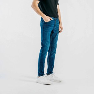 Jeans personnalisés OEM, mode, longueur intégrale, style hip-hop, taille basse, baggy, jeans amples pour hommes, pantalons en denim pour garçons - Product Image 1