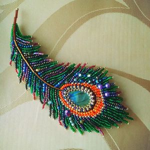 Broche de Lujo Hecho a Mano con Cuentas Bordadas, Accesorio Decorativo para Mujeres y Niñas - Product Image 6
