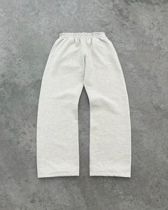 Ensemble de sweat-shirt unisexe en coton blanc, fermeture éclair sur toute la longueur, coupe ample, tenue décontractée, couleur unie, vêtements d'automne pour adultes - Product Image 4