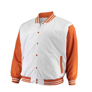 Chaquetas Varsity de Béisbol de Cuero para Hombre de la Mejor Calidad al por Mayor, Chaquetas Varsity Lisas sin Estampado para Hombre - Product Image 2