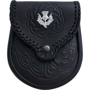 Bolso de Cuero Duradero Hecho a Mano GNG IMPEX Premium para Hombre, con Cierre de Pin, Estilo Semi-Formal, para Banda de Gaitas y Tambores - Product Image 4