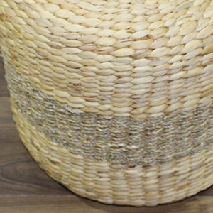 Artex Dong Thap Water Hyacinth <b>Ottoman</b> Pouf <b>Stool</b> Durable Braided Home Seating - Product Image 5