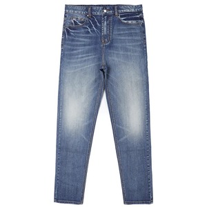 Pantalones vaqueros de mezclilla para hombre al por mayor, diseño personalizado, corte ajustado, con cremallera, de buena calidad - Product Image 1