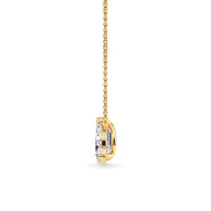 Splendid 3.04 CTW Emerald Cut Lab Grown Diamond Pendant <b>Set</b> 9K Yellow Gold Fine <b>Jewelry</b> Anniversary Gift For <b>Women</b> - Product Image 4