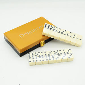 Resin crats dice dominoes <b>Puzzle</b> Children Board <b>Games</b> Eco-friendly Gift Box Red Custom Color Double 6 Domino <b>Game</b> Set - Product Image 4