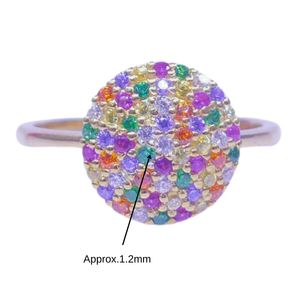 Bague classique pour femme en argent sterling 925 plaqué or 14 carats avec tourmaline naturelle multicolore Gemvanity, idéale pour les mariages - Product Image 4