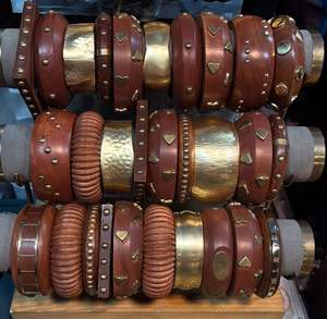 Wood Craft India, Nueva Pulsera Clásica de Madera Hecha a Mano, Tamaño Personalizable para Mujer, Joyería de Uso Diario, Decoración para Colgar en la Pared - Product Image 2