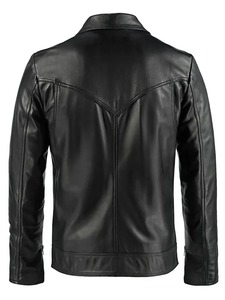 Men’s Norberto Black Vintage Leather <b>Jacket</b> – Genuine Leather Biker Moto <b>Jacket</b> <b>Retro</b> Casual <b>Motorcycle</b> Outerwear Wholesale - Product Image 2