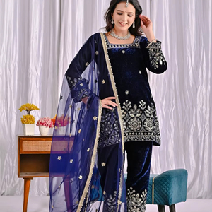 Lehenga Choli para Mujer, para Fiesta o Boda, con Bordado de Lentejuelas de 5mm, Materiales Reciclados, Elástico, Elegante, para Ocasiones Especiales como Diwali - Product Image 1