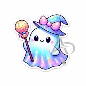 Soporte de Pestañas Acrílico Personalizado de Halloween con Diseño de Fantasma, Estilo Gótico Pastel, Estético, Espeluznante y Adorable, Servicio OEM - Product Image 1