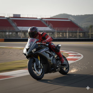Combinaison de moto en cuir artisanale, une pièce, homologuée CE, pour la course et la conduite sur route et piste - Product Image 2