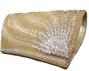 Designer Women's Gift <b>Clutch</b> Bag Black Satin Evening/Party/<b>Wedding</b> Shoulder Bag Birthday Diamonds Rhinestone Lowellcraft - Product Image 2