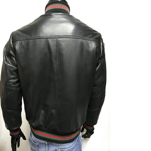 Men's Jackets Fashion Men Lamb Leather Jacket Custom Logo Pakistan Leather Jackets for Men Reasonable Price jacket for men - Product Image 1