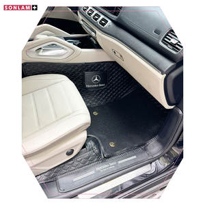 Vente en gros ODM Tapis de voiture en cuir nappa Accessoires de luxe pour voitures Tapis de sol personnalisables pour voiture Mercedes Benz Classe GLE Ensemble complet - Product Image 2